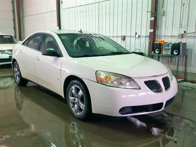 1G2ZH57N384217453 - 2008 PONTIAC G6 GT WHITE photo 1