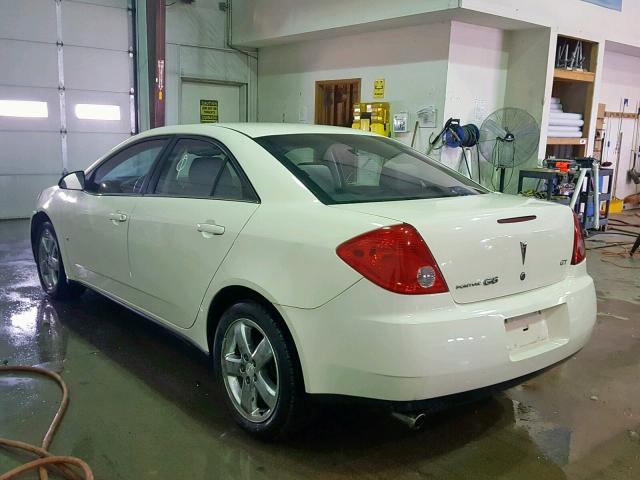 1G2ZH57N384217453 - 2008 PONTIAC G6 GT WHITE photo 3