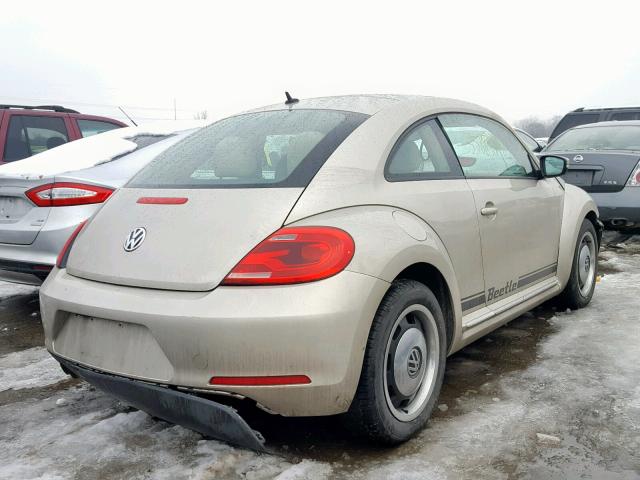 3VWJP7AT1CM660080 - 2012 VOLKSWAGEN BEETLE TAN photo 4