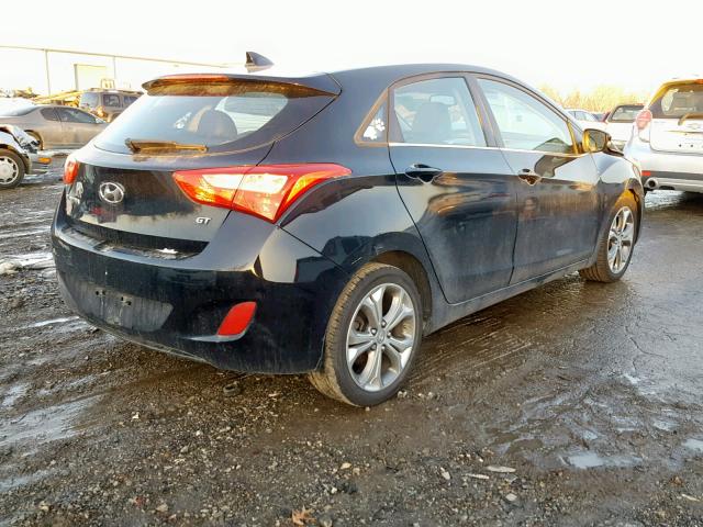 KMHD35LE0DU043731 - 2013 HYUNDAI ELANTRA GT BLACK photo 4