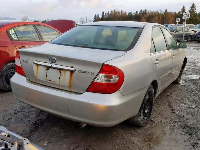 4T1BE32K54U878382 - 2004 TOYOTA CAMRY LE SILVER photo 4