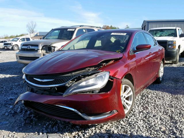 1C3CCCAB6GN143736 - 2016 CHRYSLER 200 LIMITE RED photo 2