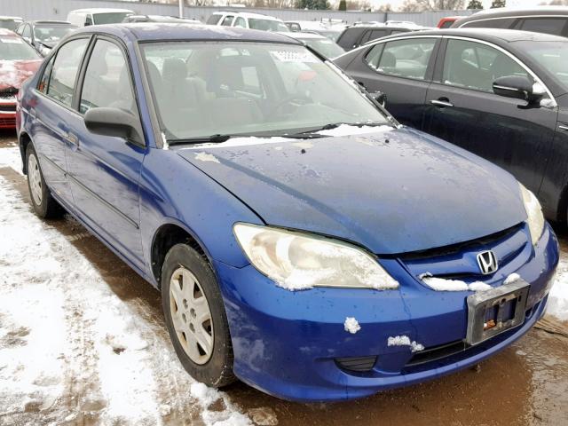 2HGES16365H557118 - 2005 HONDA CIVIC DX V BLUE photo 1