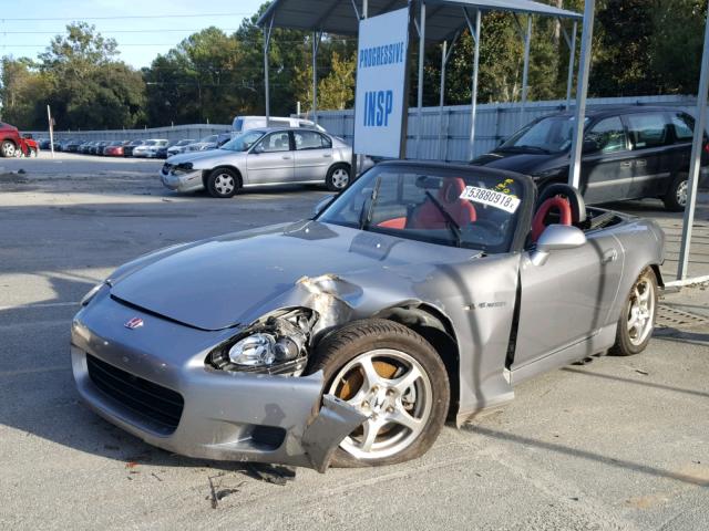 JHMAP1146YT008944 - 2000 HONDA S2000 SILVER photo 2