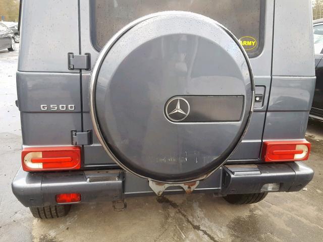 WDCYR49E68X173128 - 2008 MERCEDES-BENZ G 500 BLUE photo 9