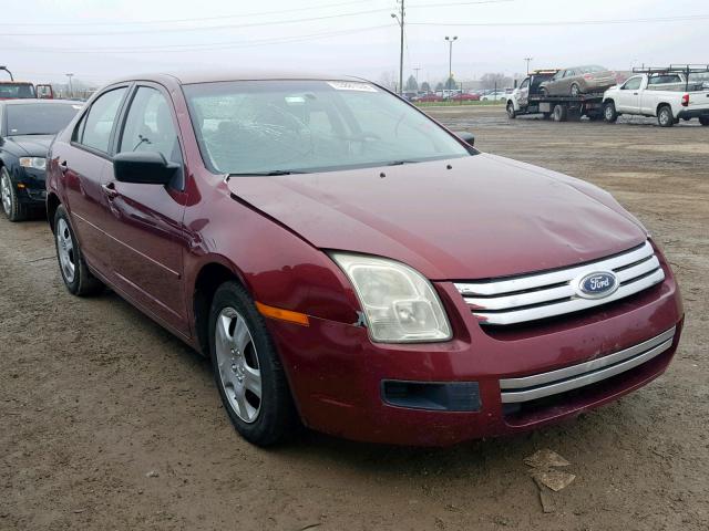 3FAFP06Z86R126391 - 2006 FORD FUSION S MAROON photo 1