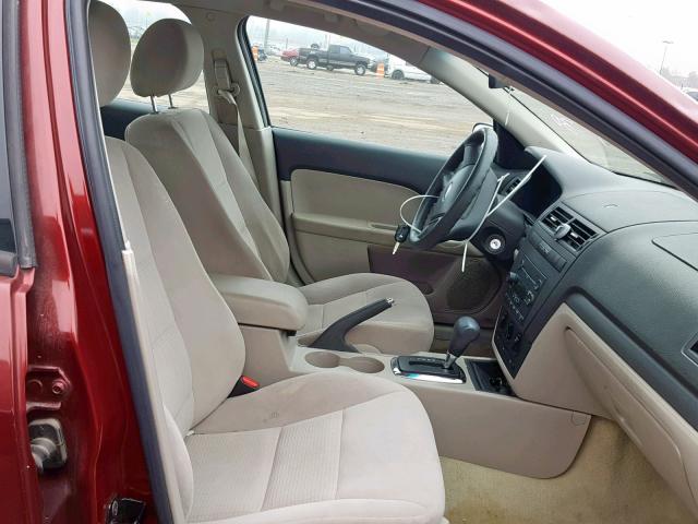 3FAFP06Z86R126391 - 2006 FORD FUSION S MAROON photo 5