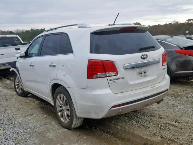 5XYKW4A26BG107131 - 2011 KIA SORENTO SX WHITE photo 3