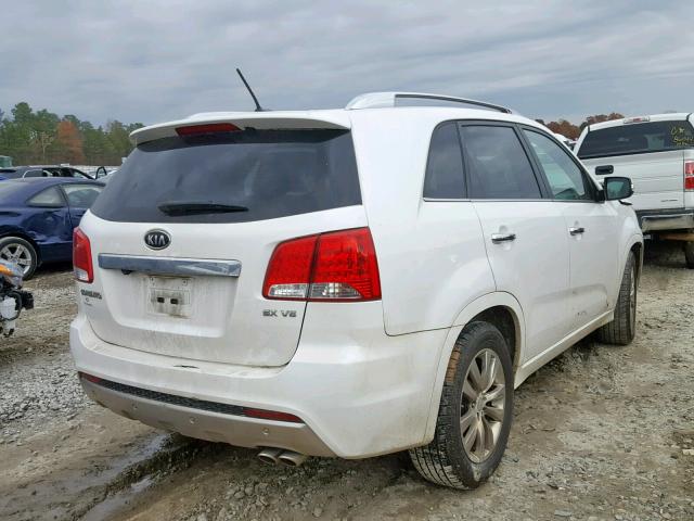 5XYKW4A26BG107131 - 2011 KIA SORENTO SX WHITE photo 4