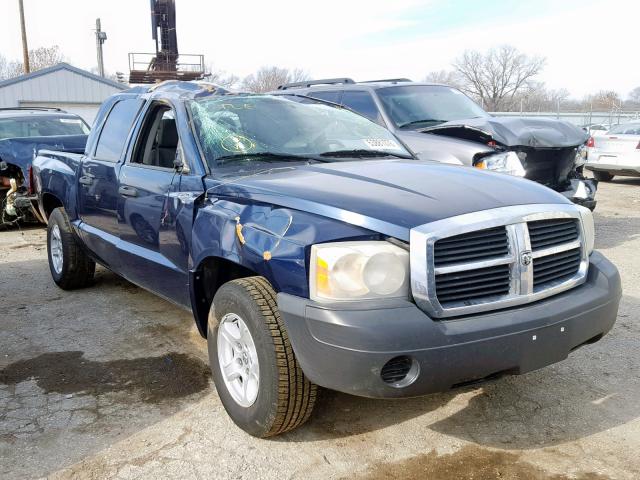 1D7HE28K07S160616 - 2007 DODGE DAKOTA QUA BLUE photo 1