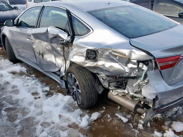 4T1BK1EB7JU284266 - 2018 TOYOTA AVALON XLE SILVER photo 10