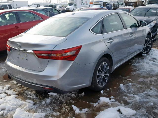 4T1BK1EB7JU284266 - 2018 TOYOTA AVALON XLE SILVER photo 4