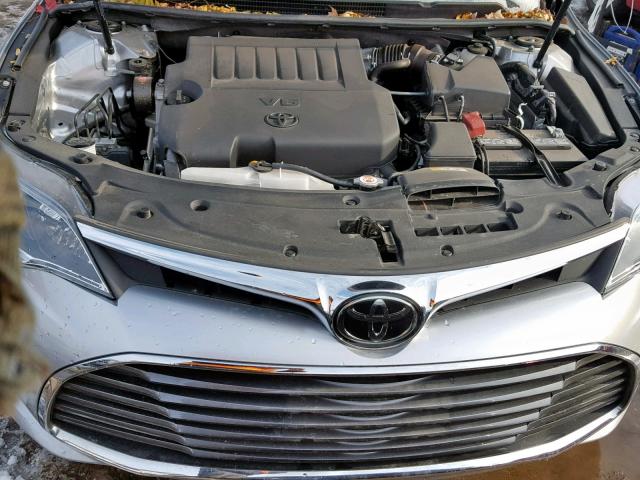 4T1BK1EB7JU284266 - 2018 TOYOTA AVALON XLE SILVER photo 7