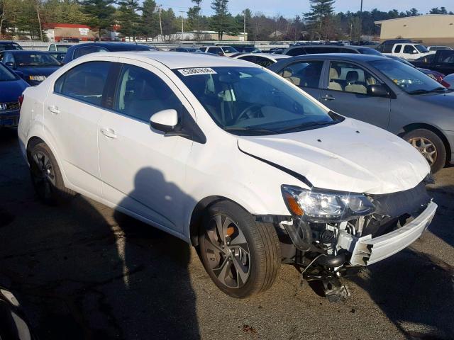 1G1JF5SB8J4139066 - 2018 CHEVROLET SONIC PREM WHITE photo 1