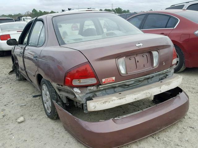 3N1CB51A12L551056 - 2002 NISSAN SENTRA GXE MAROON photo 3