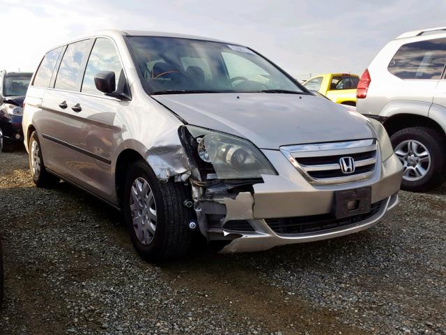 5FNRL382X6B052588 - 2006 HONDA ODYSSEY LX SILVER photo 1