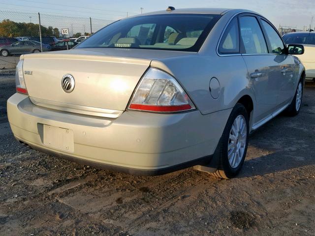 1MEHM40W08G606371 - 2008 MERCURY SABLE LUXU CREAM photo 4