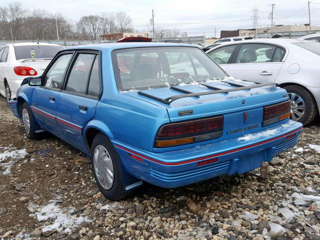 1G2JC54H7P7562251 - 1993 PONTIAC SUNBIRD LE BLUE photo 3