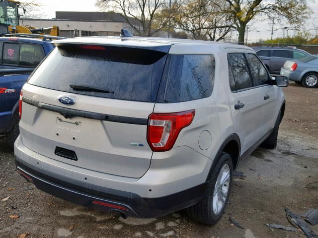 1FM5K8ARXHGD92365 - 2017 FORD EXPLORER P SILVER photo 4