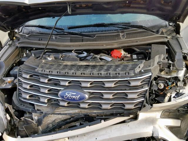 1FM5K8ARXHGD92365 - 2017 FORD EXPLORER P SILVER photo 7