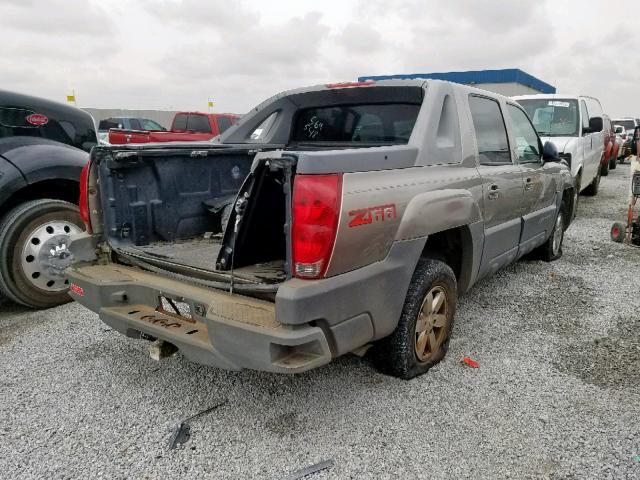 3GNEC13T42G115702 - 2002 CHEVROLET AVALANCHE SILVER photo 4