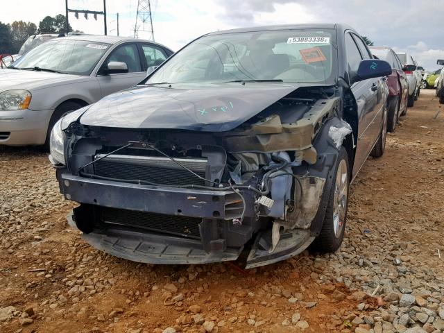 1G1ZH57B28F179776 - 2008 CHEVROLET MALIBU 1LT BLUE photo 2