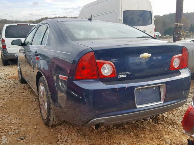 1G1ZH57B28F179776 - 2008 CHEVROLET MALIBU 1LT BLUE photo 3