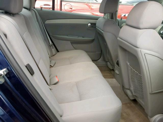 1G1ZH57B28F179776 - 2008 CHEVROLET MALIBU 1LT BLUE photo 6