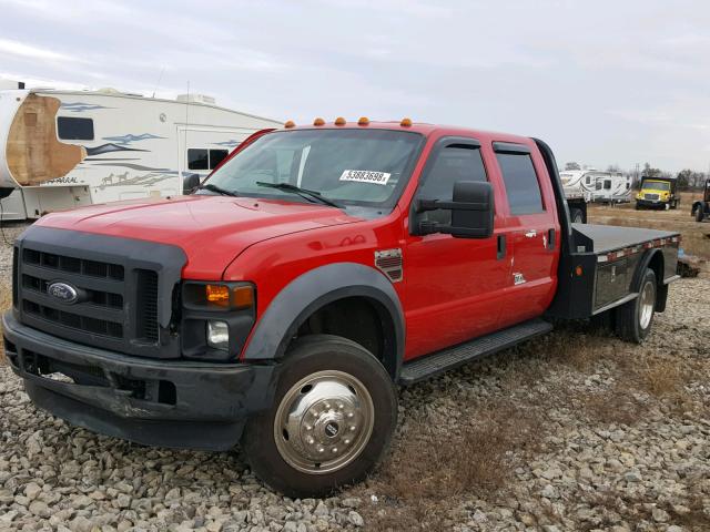 1FDAW5HR6AEA41705 - 2010 FORD F550 SUPER RED photo 2