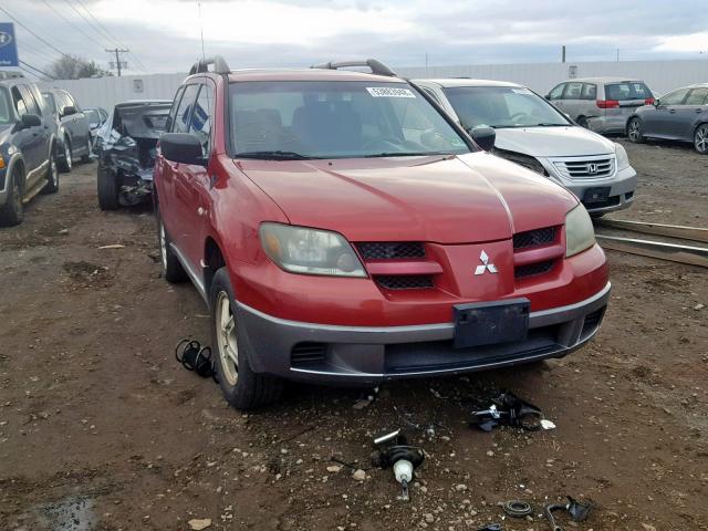 JA4LZ31F14U063480 - 2004 MITSUBISHI OUTLANDER RED photo 1