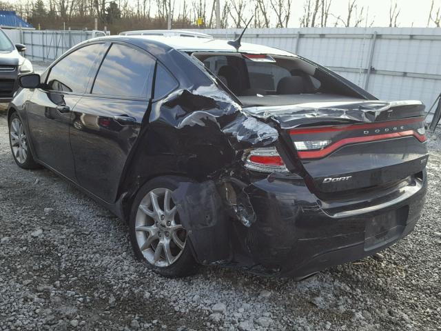 1C3CDFBA3DD339090 - 2013 DODGE DART SXT BLACK photo 3