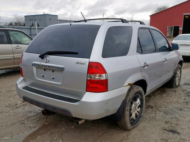 2HNYD18623H001554 - 2003 ACURA MDX TOURIN SILVER photo 4