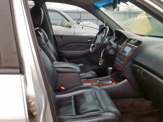 2HNYD18623H001554 - 2003 ACURA MDX TOURIN SILVER photo 5