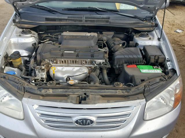 KNAFE121075431942 - 2007 KIA SPECTRA EX SILVER photo 7