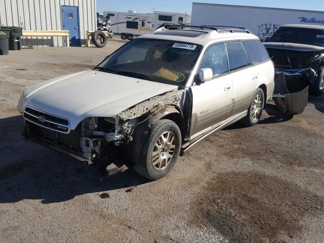 4S3BH806617661982 - 2001 SUBARU LEGACY OUT WHITE photo 2