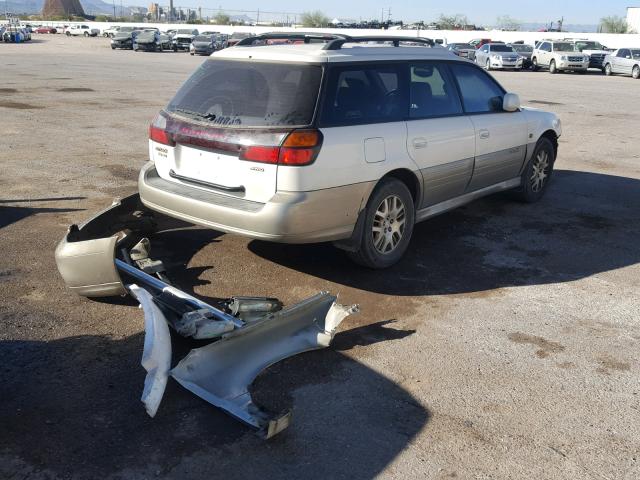 4S3BH806617661982 - 2001 SUBARU LEGACY OUT WHITE photo 4