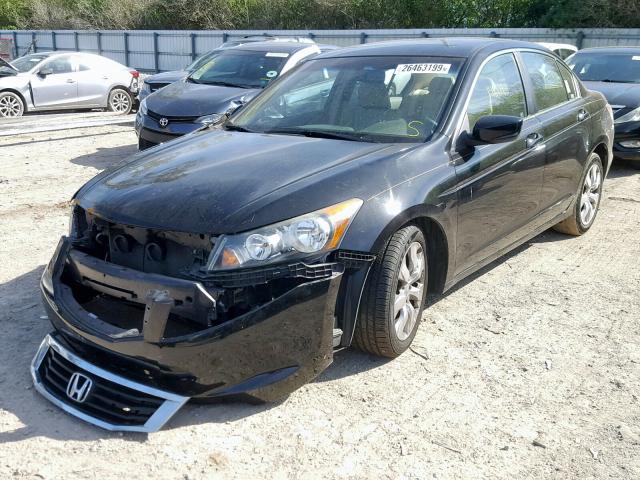 1HGCP26889A046668 - 2009 HONDA ACCORD EXL BLACK photo 2