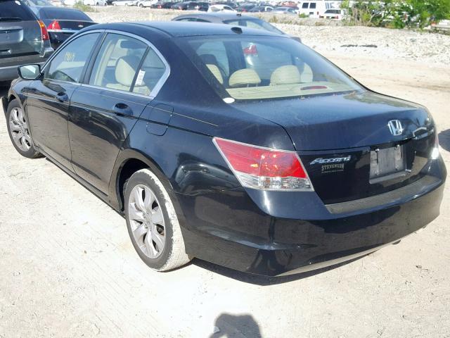 1HGCP26889A046668 - 2009 HONDA ACCORD EXL BLACK photo 3