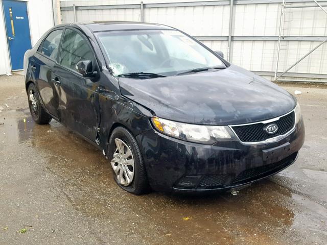 KNAFU4A23A5808799 - 2010 KIA FORTE EX BLACK photo 1