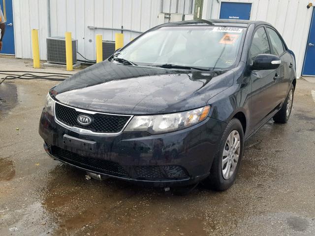 KNAFU4A23A5808799 - 2010 KIA FORTE EX BLACK photo 2