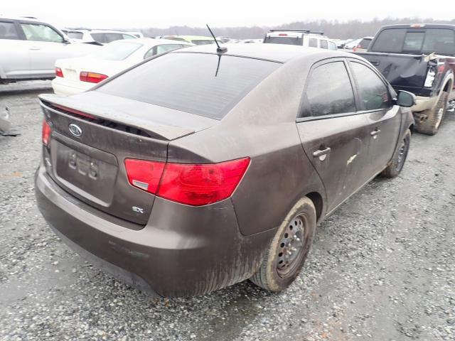 KNAFU4A26C5581725 - 2012 KIA FORTE EX BROWN photo 4