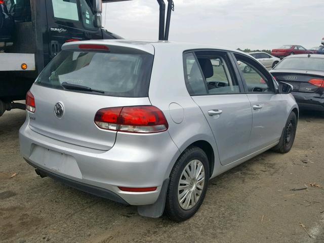 WVWDB7AJ4CW304221 - 2012 VOLKSWAGEN GOLF SILVER photo 4