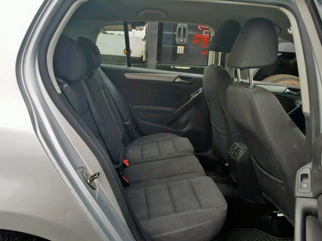 WVWDB7AJ4CW304221 - 2012 VOLKSWAGEN GOLF SILVER photo 6