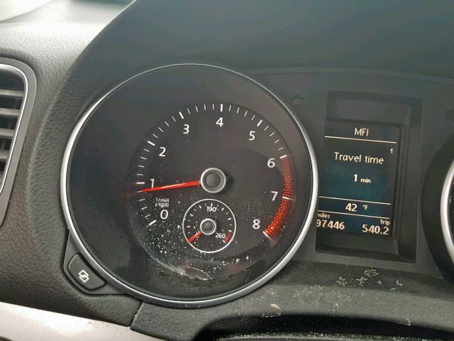 WVWDB7AJ4CW304221 - 2012 VOLKSWAGEN GOLF SILVER photo 8