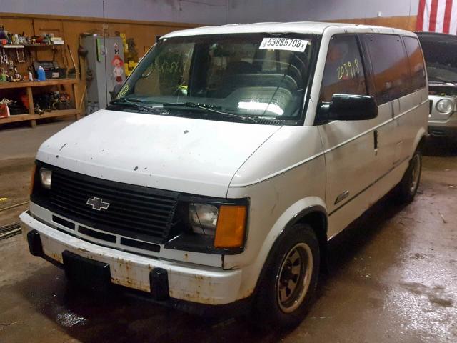 1GNDM15Z7NB219009 - 1992 CHEVROLET ASTRO WHITE photo 2