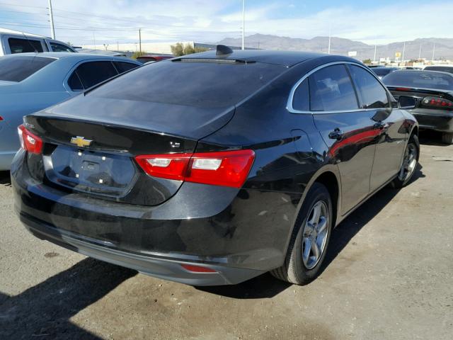 1G1ZB5ST9GF217259 - 2016 CHEVROLET MALIBU LS BLACK photo 4