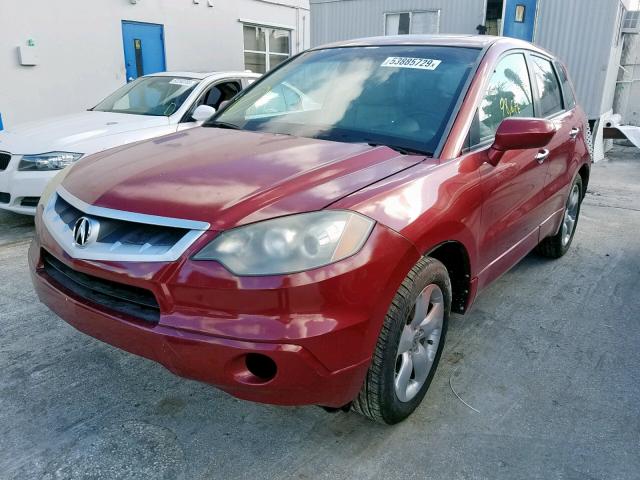 5J8TB18298A002873 - 2008 ACURA RDX RED photo 2