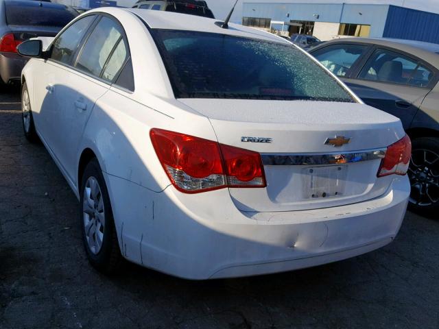 1G1PC5SH4C7144838 - 2012 CHEVROLET CRUZE LS WHITE photo 3