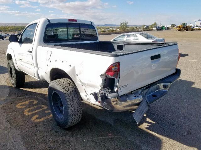 5TENX62N27Z336367 - 2007 TOYOTA TACOMA PRE WHITE photo 3