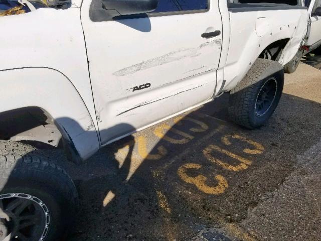 5TENX62N27Z336367 - 2007 TOYOTA TACOMA PRE WHITE photo 9